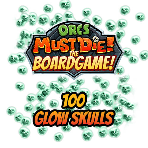 100 Glow Skulls